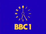 BBC 1 Clock from 1975 with yellow lettering (5K)