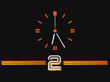 BBC 2's first electronically generated clock (4K)