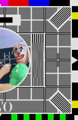 Test Card F with updated BBC 2 caption (7K)