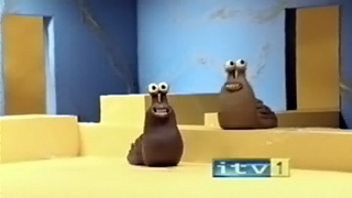 ITV1 Creature Comforts ident featuring two slugs (15K)