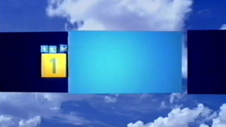 ITV1 Clouds ident - the logo first forms up in miniature on the left-hand side (9K)