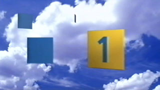 ITV1 Clouds ident - the four tiles are spread out and are about to come back together (11K)