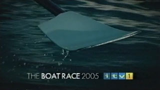 The Boat Race 2005 - Break Bumper - close-up of an oar in the water (10K)