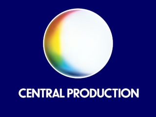 Central's white sphere logo with a rainbow crescent on the left-hand side with CENTRAL PRODUCTION underneath