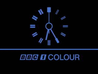 BBC 1 COLOUR clock from 1969