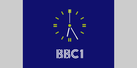 First electronically generated BBC 1 clock