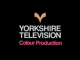 Yorkshire's chevron symbol with YORKSHIRE TELEVISION underneath and, in this later version, the Colour Production lettering underneath that is much thicker (6K)